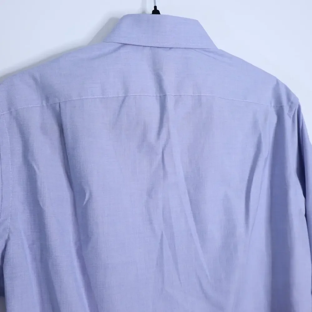 J. CREW Ludlow Slim Stretch Dress Shirt Blue Button Up Cotton Poplin Men's 15/33
